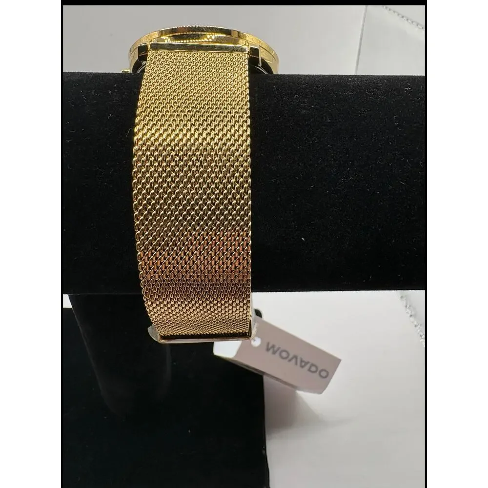 Movado Men's Swiss Museum Gold-Tone PVD Stainless Steel Mesh Bracelet Watch 40mm
